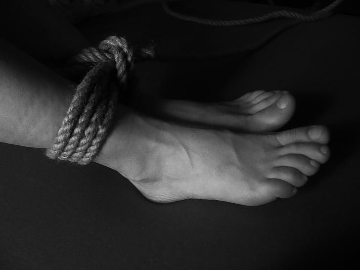 foot, feet, toes, sexy, legs, rope, tied