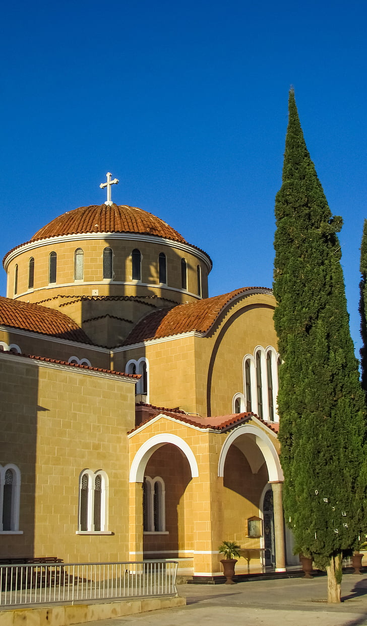 Chipre, Paralimni, Ayios georgios, Igreja, arquitetura, Igreja Ortodoxa, Catedral