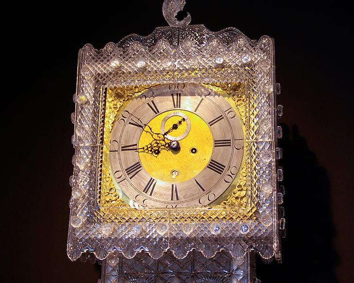 clock, ireland, waterford, crystal