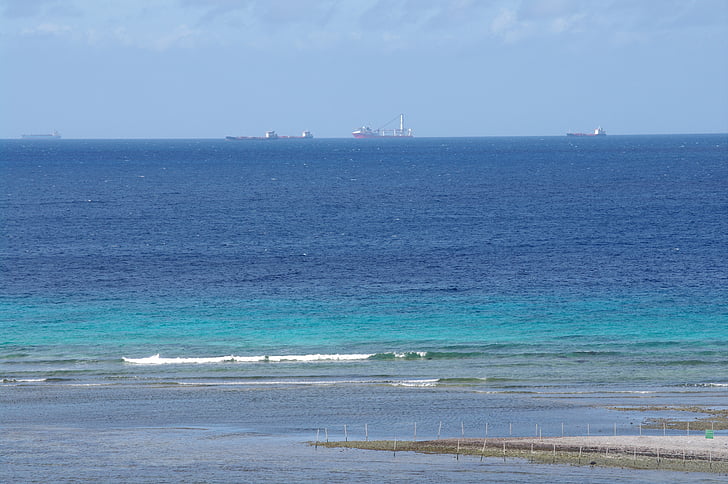 more, Aruba, Karibská oblasť, Holandské Antily, Ocean, modrá, Beach