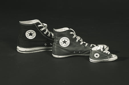 black and-white, brand trademark, business, canvas, casual, classic, converse