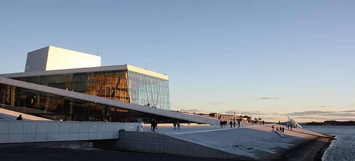 Noorwegen, Oslo, Opera, Opera house, het platform
