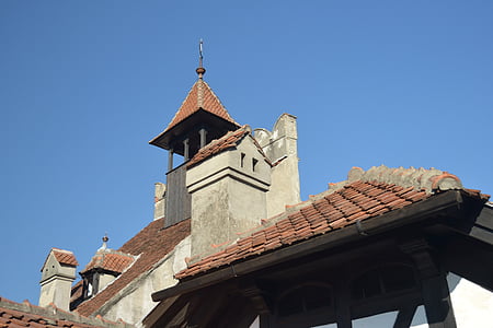 Roumanie, Château de Bran, Château, toits, tour, au Texas, l’Europe