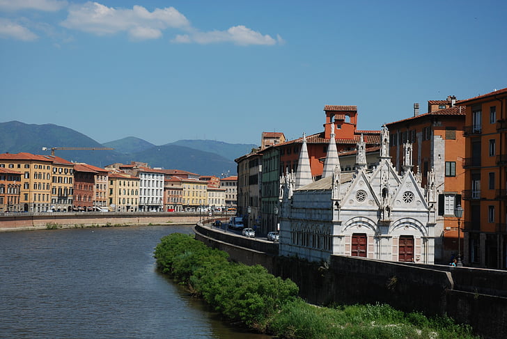 Pisa, Itālija, Italia, baptistery, Toskāna, tieksme tornis, ceļojumi