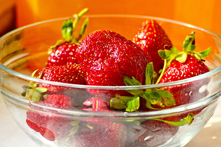 strawberry, fruit, food