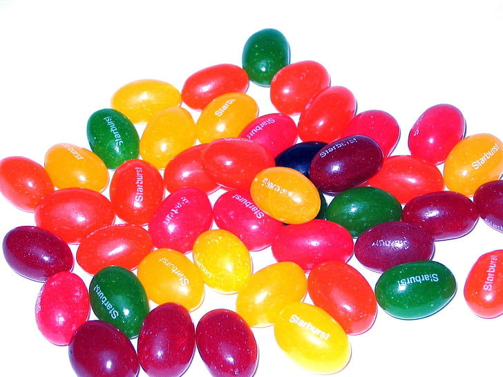 Jelly beans, snoep, suiker, Sweet, over, ei, gummibärchen