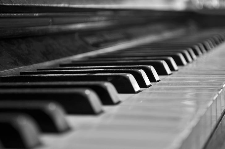 piano, música, Pla, claus, Mostra el, teclat, cançons