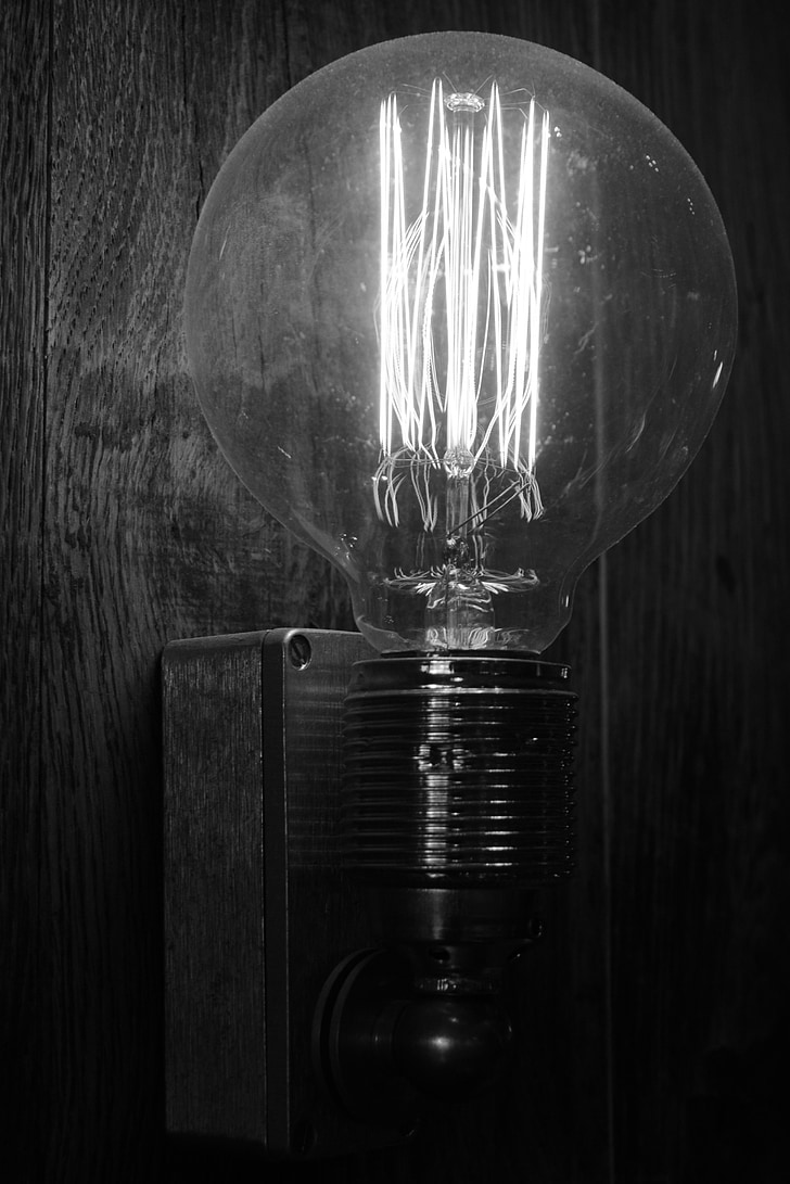 лампа, електрическа крушка, осветление, декорация, атмосфера, светлина