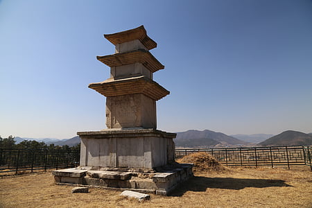 carreres, Silla, República de Corea, budisme, Torre de pedra, desig, Festival