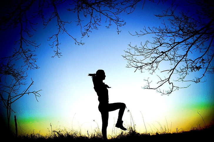 girl, exercise, equality, peace, nature, forest