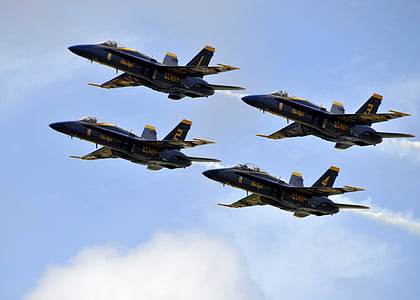 μπλε άγγελοι, αεροσκάφη, πτήση, επίδειξη μοίρα, Πολεμικό Ναυτικό, ΗΠΑ, απόδοση