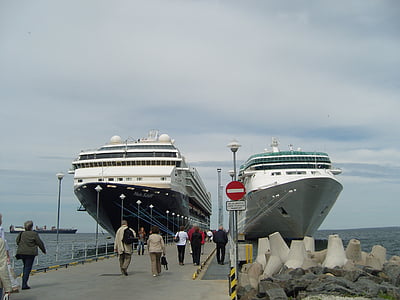 kapal pesiar, laut, liburan pelayaran, Kapal Wisata, Laut Baltik, Port, kapal saya