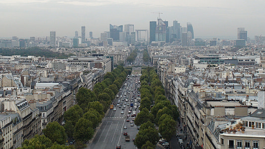 Paříž, město, Obrana, ulice, Francie, Městská krajina