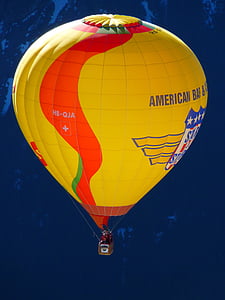 barevné, vítr, Směr větru, vzduchu, teplo, horká, Horkovzdušný balón