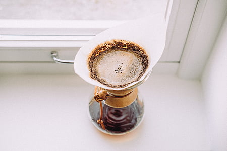 finestra, riquadro, vetro, caffè, coperta, caldo, cioccolato