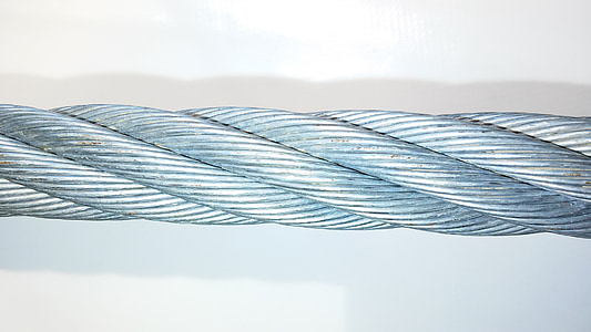 corda de fio, cabo de aço, fio, corda, hélice, metal, aço
