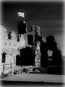 ogrodzieniec, Poola, Castle, Monument, varemed on, seinad, must ja valge