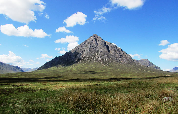 Skócia, skót mountain, Glencoe, festői, táj, hegyi, felhő - ég