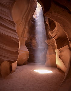 sandstein, lys, siden, Arizona, Rock, lys aksel, spor