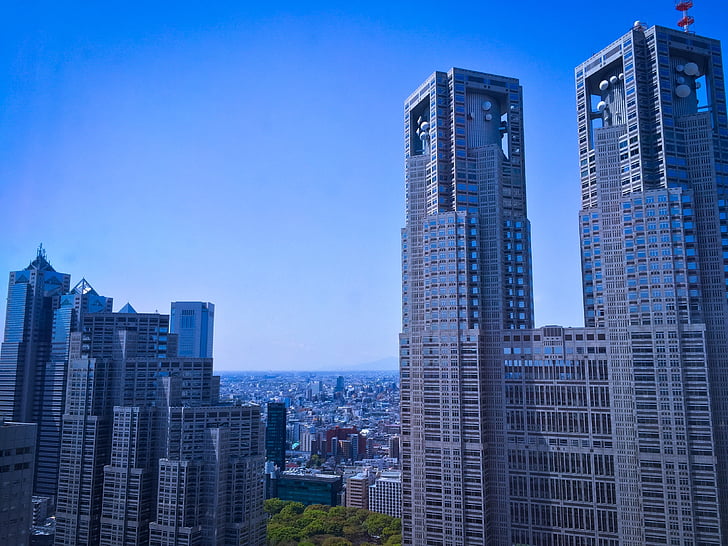 Tokyo, Japan, byggnad, arkitektur, tornet, Metropolis, Office
