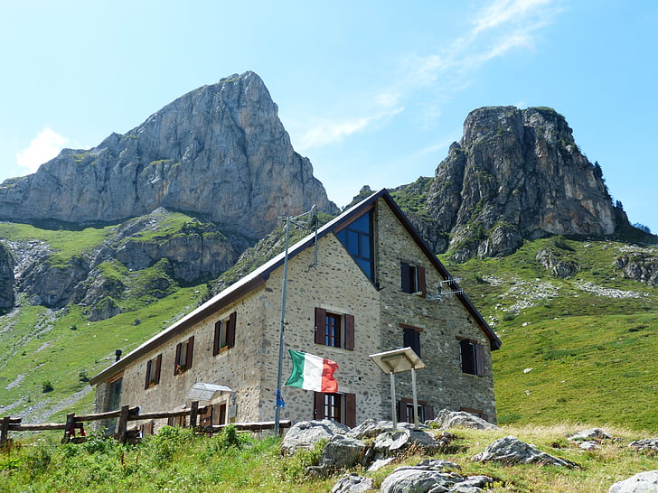 Rifugio mondovì, chaty, horské chaty, chýše, zůstat, ubytování, přímořské Alpy