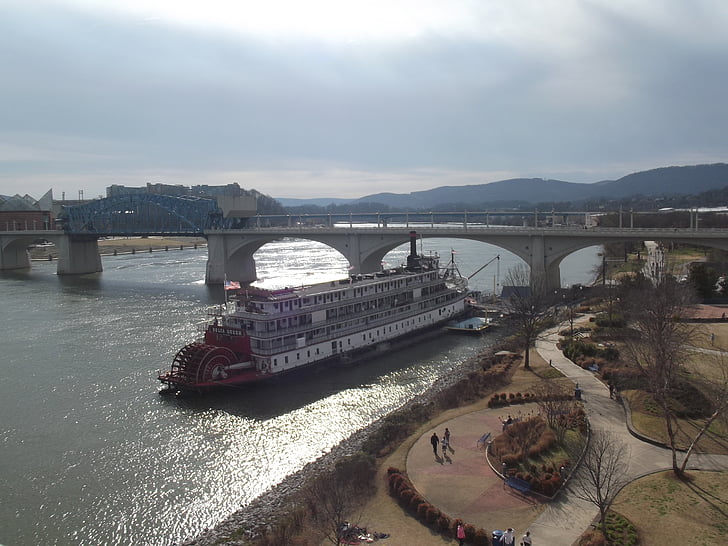delta, queen, tennessee, chattanooga, river, riverboat, paddle steamer