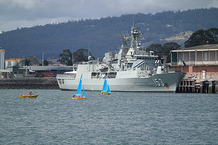 militära fartyg, HMAS stuart, australiska marinen, marinen, kriget, militära, Marine