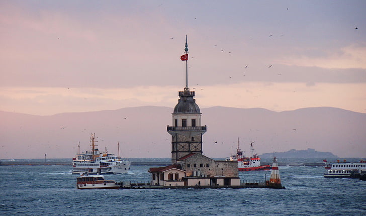 Turquía, Bósforo, Estrecho de, Estambul, puente, canal, de la nave