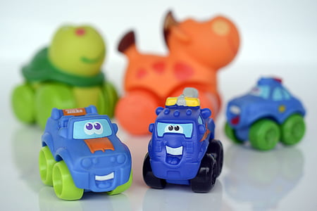 brinquedos, veículo, Automático, cara, veículo de borracha, brinquedos para crianças, engraçado