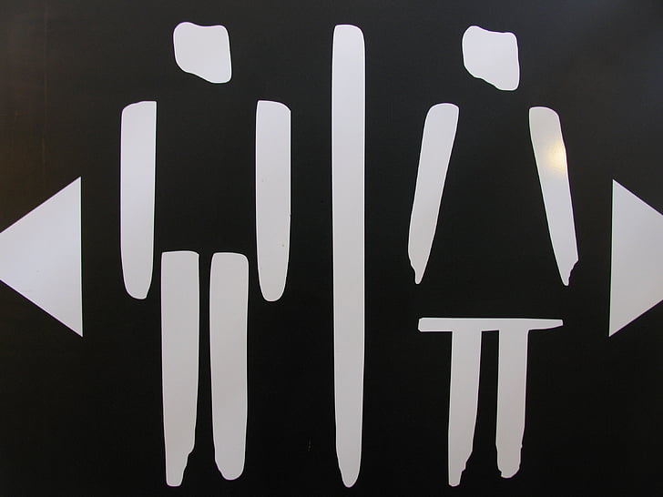 WC, Loo, nhà vệ sinh, người đàn ông, người phụ nữ, phụ nữ, người đàn ông