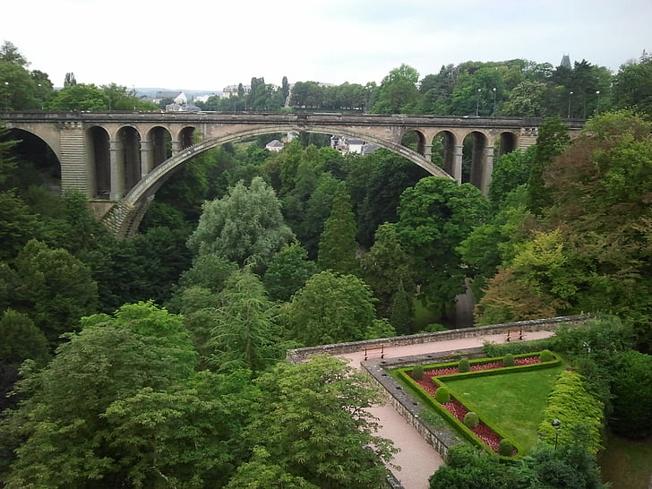 Luxembourg, pont, paysage