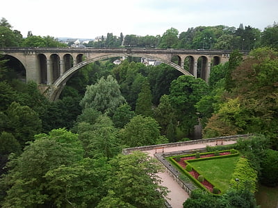Luxemburg, híd, táj