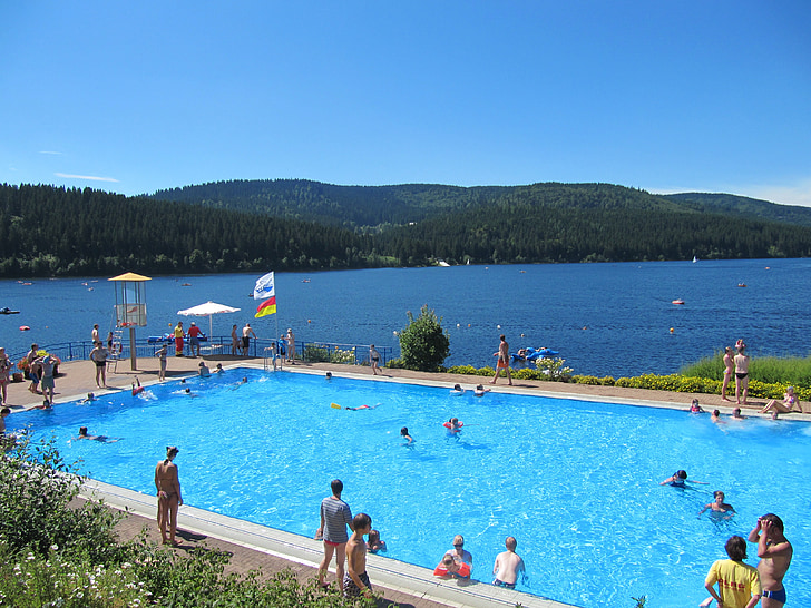 schluchsee, swimming pool, piekļūt pie ezera, Black forest