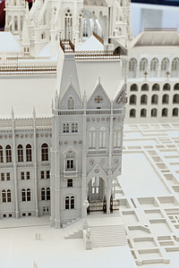 maqueta del Parlament hongarès, edifici, exposició