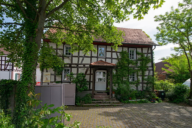 Darmstadt, arheilgen, Hessen, Alemanya, nucli antic, carcassa, fachwerkhaus