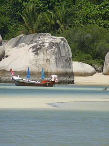 Thailand, Strand, Boote, Landschaft