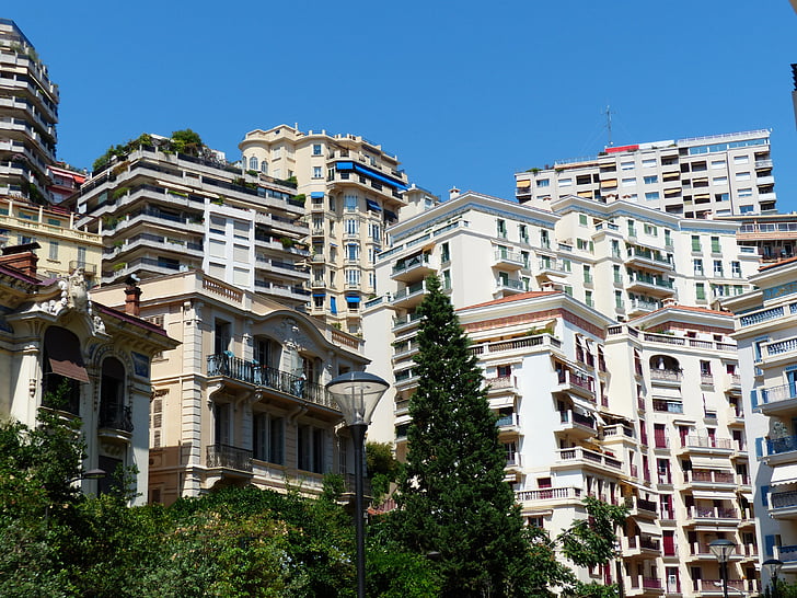 домове, Монако, сграда, град, Дневна, архитектура, уреждане