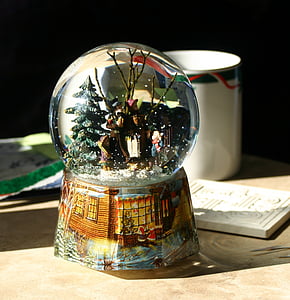 snow globe, christmas, snow, holiday, december, decoration