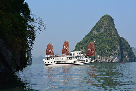 ฮา ลองเบย์, เวียดนาม, ท่องเที่ยว, ล่องเรือ, แม่สอดถ้ำสูง