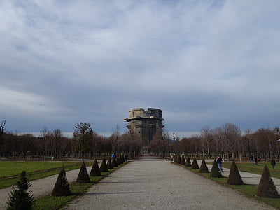 flakturm, az Augarten, Park, Bécs, építészet, történelem, híres hely