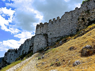 fortification, wall, fortress, stone, ancient, landmark, stronghold