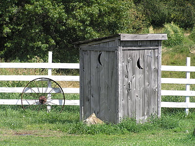 outhouse, rural, rustic