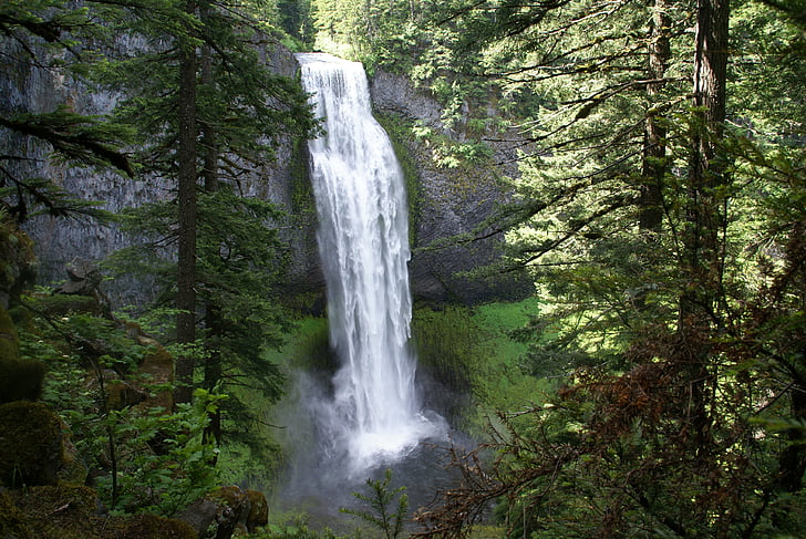 Falls, Salt creek, Oregon, chute d’eau, route 58, beauté, Tourisme