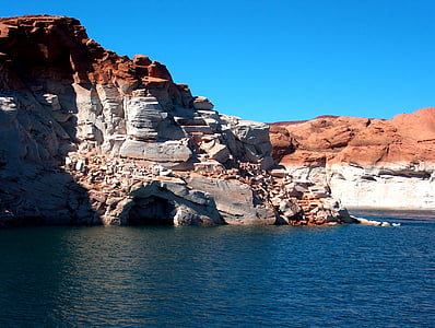 Lac powell, é.-u., Arizona, Canyon, l’Amérique, eau, Rock