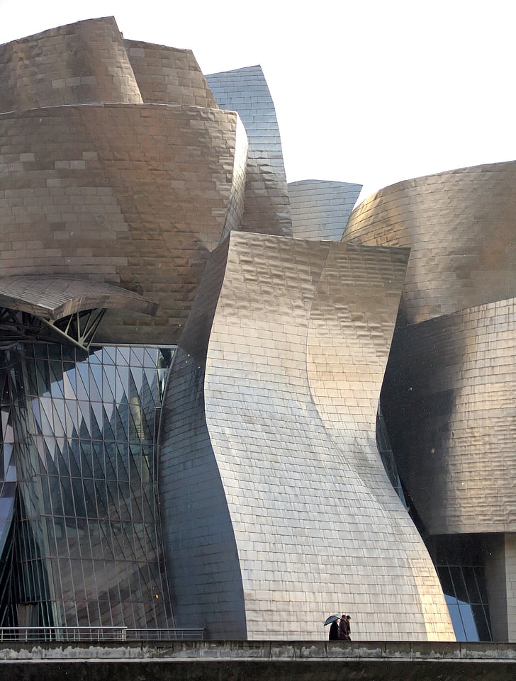 Bilbao, Guggenheim, Muzeum, orientační bod, zajímavá místa, cestování, Architektura