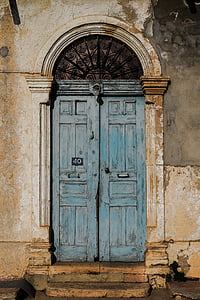 pintu, kayu, lama, usia, Cuaca, berkarat, pembusukan