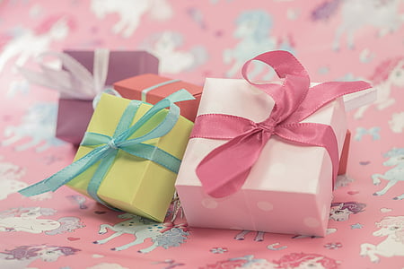 cadeau, faites, paquet, boucle, boucle de paquet, Christmas, décoration de Noël