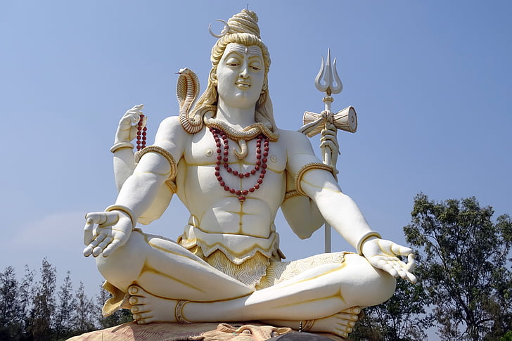 Senhor shiva, estátua, Deus, hindu, religião, arquitetura, 85 pés