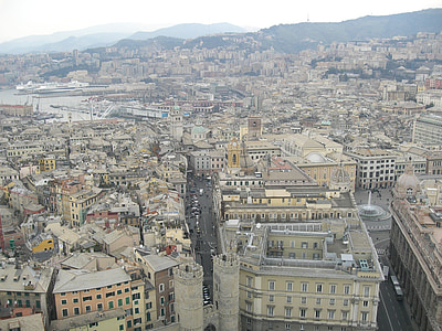 Gênes, Italie, vue d’ensemble, ville, Centre