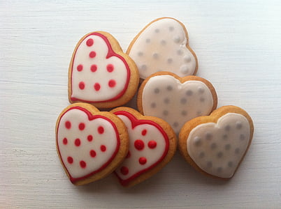 cookies, biscoitos de casamento, coração